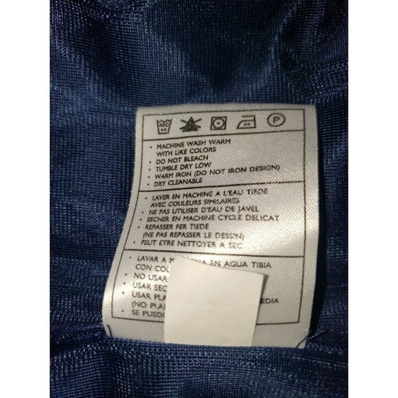 Men's NIKE Short Sleeve Top Navy Blue XXL Polyester Casual Fits Small - Picture 6 of 7